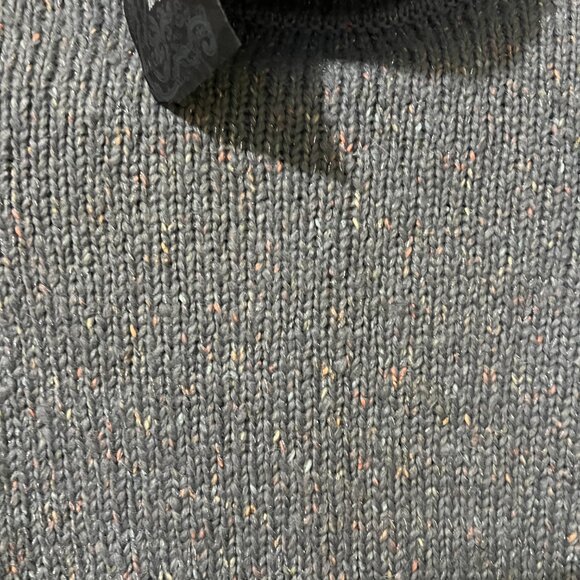 Guess Slate Grey Crop Long Sleeve Sweater - Picture 7 of 8